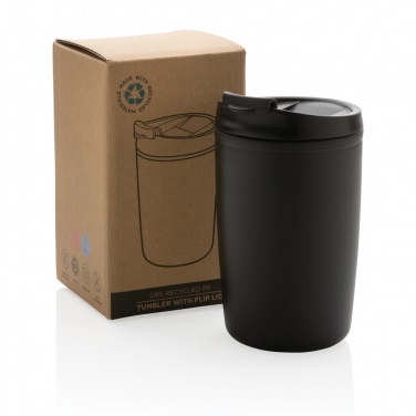 Logotrade business gifts photo of: GRS Recycled PP tumbler with flip lid