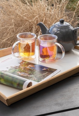 Logotrade business gifts photo of: Deluxe double wall electroplated glass mug
