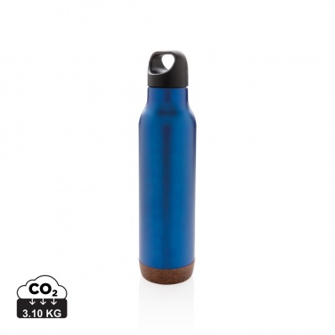 Logo trade business gifts image of: Cork leakproof vacuum flask