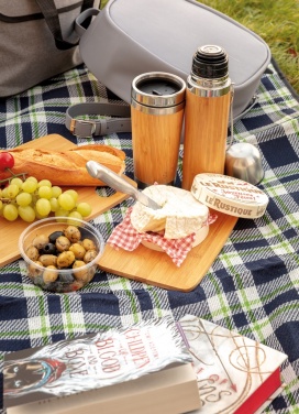 Logo trade promotional merchandise photo of: Bamboo vacuum travel flask