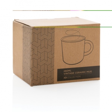 Logotrade promotional item image of: Vintage ceramic mug 280ml