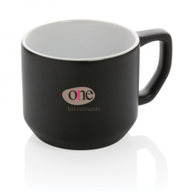 Logo trade promotional items picture of: Ceramic modern mug 350ml