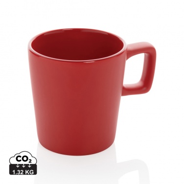 Logotrade promotional item image of: Ceramic modern coffee mug 300ml