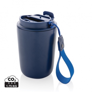 Logotrade promotional merchandise image of: Cuppa RCS re-steel vacuum tumbler with lanyard