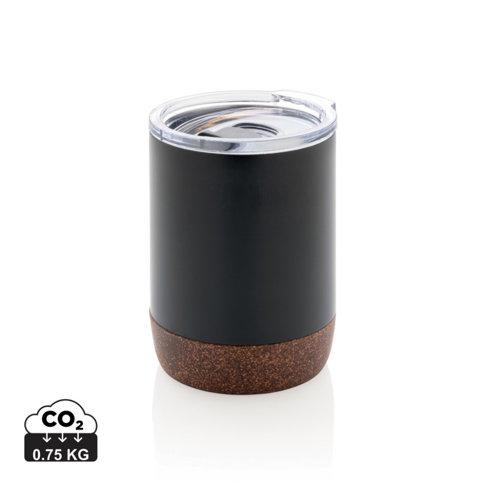 Logotrade corporate gift image of: RCS Re-steel cork small vacuum coffee mug