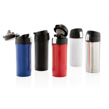 Logo trade business gift photo of: RCS Recycled stainless steel easy lock vacuum mug