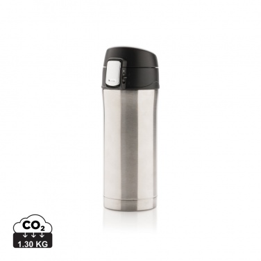 Logo trade business gift photo of: RCS Recycled stainless steel easy lock vacuum mug