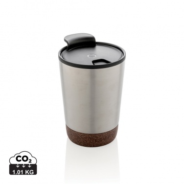 Logotrade corporate gift image of: GRS RPP stainless steel cork coffee tumbler