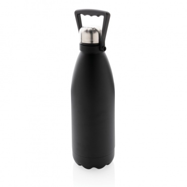 Logo trade promotional merchandise photo of: RCS Recycled stainless steel large vacuum bottle 1.5L