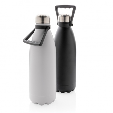 Logotrade promotional product picture of: RCS Recycled stainless steel large vacuum bottle 1.5L