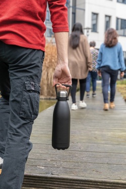 Logo trade promotional gifts picture of: RCS Recycled stainless steel large vacuum bottle 1.5L