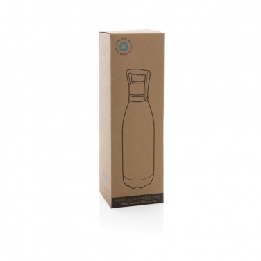 Logotrade promotional gift picture of: RCS Recycled stainless steel large vacuum bottle 1.5L