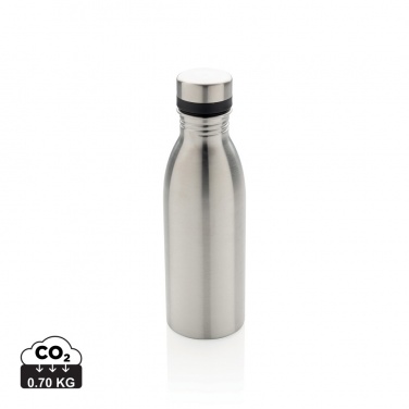 Logo trade corporate gifts picture of: RCS Recycled stainless steel deluxe water bottle