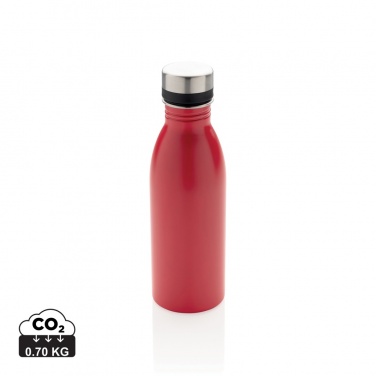 Logo trade promotional products image of: RCS Recycled stainless steel deluxe water bottle