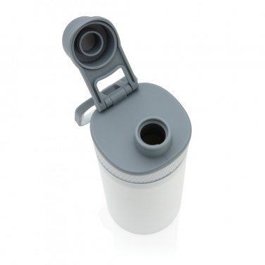 Logotrade promotional product image of: Vacuum stainless steel bottle with sports lid 550ml