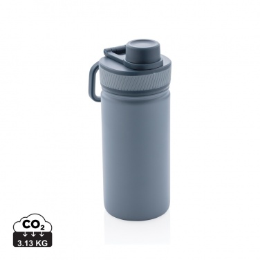 Logotrade promotional product image of: Vacuum stainless steel bottle with sports lid 550ml
