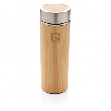 Logotrade promotional product picture of: Leak proof bamboo vacuum bottle