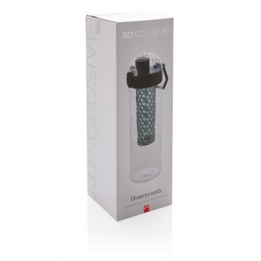 Logo trade promotional giveaway photo of: Honeycomb lockable leak proof infuser bottle