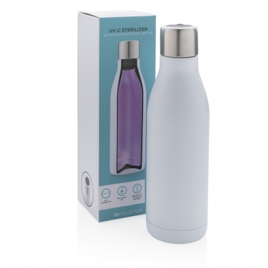 Logo trade promotional product photo of: UV-C steriliser vacuum stainless steel bottle