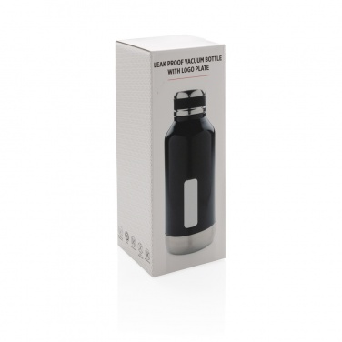 Logo trade corporate gifts image of: Leak proof vacuum bottle with logo plate