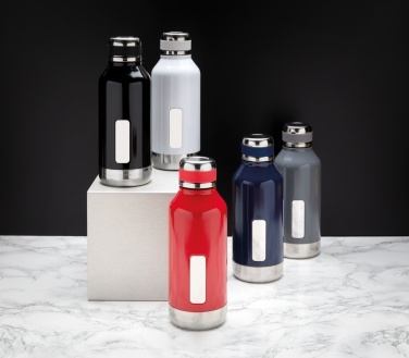 Logotrade promotional giveaway image of: Leak proof vacuum bottle with logo plate