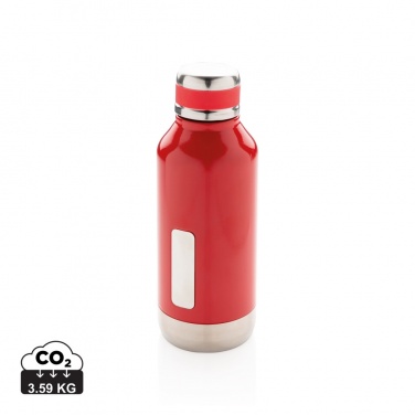 Logo trade promotional gifts picture of: Leak proof vacuum bottle with logo plate