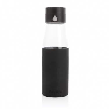Logotrade promotional products photo of: Ukiyo glass hydration tracking bottle with sleeve