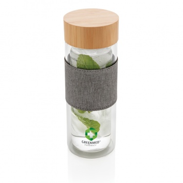 Logotrade advertising products photo of: Impact double wall borosilicate glass bottle