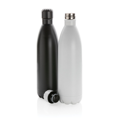 Logo trade promotional merchandise photo of: Solid colour vacuum stainless steel bottle 1L