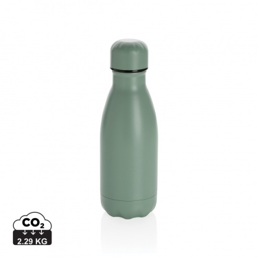 Logo trade corporate gifts image of: Solid colour vacuum stainless steel bottle 260ml