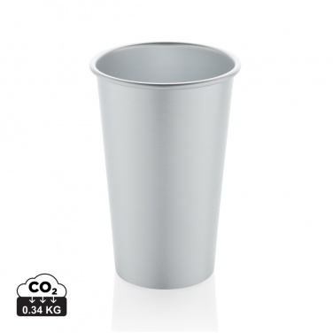 Logo trade promotional gifts image of: Alo RCS recycled aluminium lightweight cup 450ml
