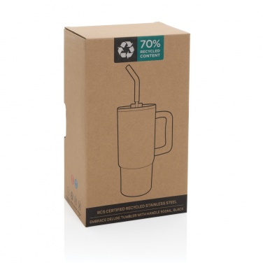 Logo trade promotional products picture of: Embrace deluxe RCS recycled stainless steel tumbler 900ml