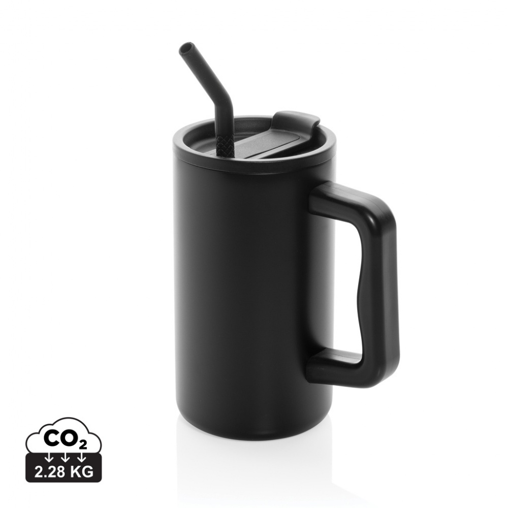 Logo trade promotional product photo of: Cube RCS certified recycled steel mug 800ml