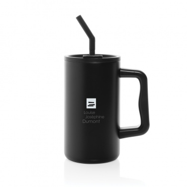 Logo trade advertising products picture of: Cube RCS certified recycled steel mug 800ml
