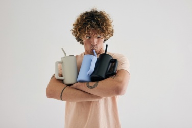 Logotrade corporate gift image of: Cube RCS certified recycled steel mug 800ml