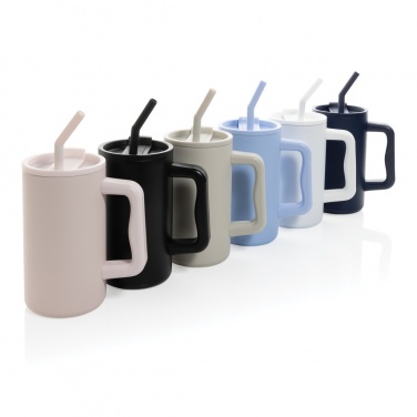 Logotrade promotional product picture of: Cube RCS certified recycled steel mug 800ml