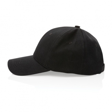 Logo trade promotional gifts picture of: Impact 6 panel 280gr Recycled cotton cap with AWARE™ tracer