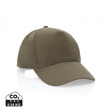 Logotrade advertising products photo of: Impact 5 panel 190gr Recycled cotton cap with AWARE™ tracer