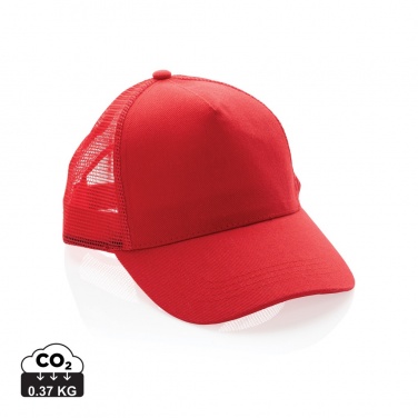 Logo trade promotional products picture of: Impact AWARE™ Brushed rcotton 5 panel trucker cap 190gr