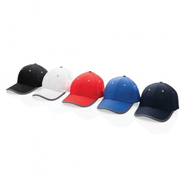Logotrade promotional gift picture of: Impact AWARE™ Brushed rcotton 6 panel contrast cap 280gr