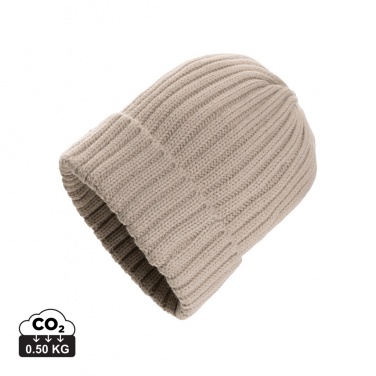 Logo trade promotional items picture of: Kennedi AWARE™ Polylana® beanie with large rib