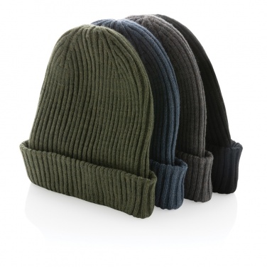 Logo trade promotional items image of: Impact AWARE™  Polylana® double knitted beanie