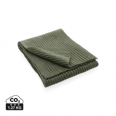 Logo trade promotional merchandise picture of: Impact AWARE™ Polylana® knitted scarf 180 x 25cm