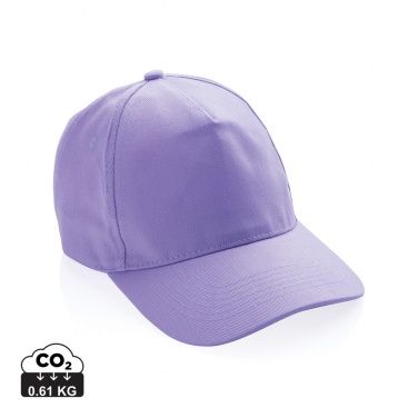 Logo trade promotional item photo of: Impact 5panel 280gr Recycled cotton cap with AWARE™ tracer