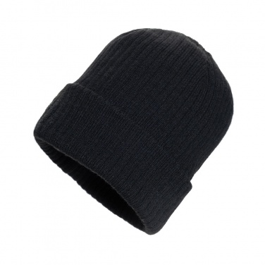 Logo trade corporate gifts picture of: Pryor AWARE™ Polylana® beanie with cuff