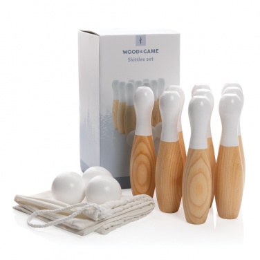 Logotrade promotional product image of: Wooden skittles set