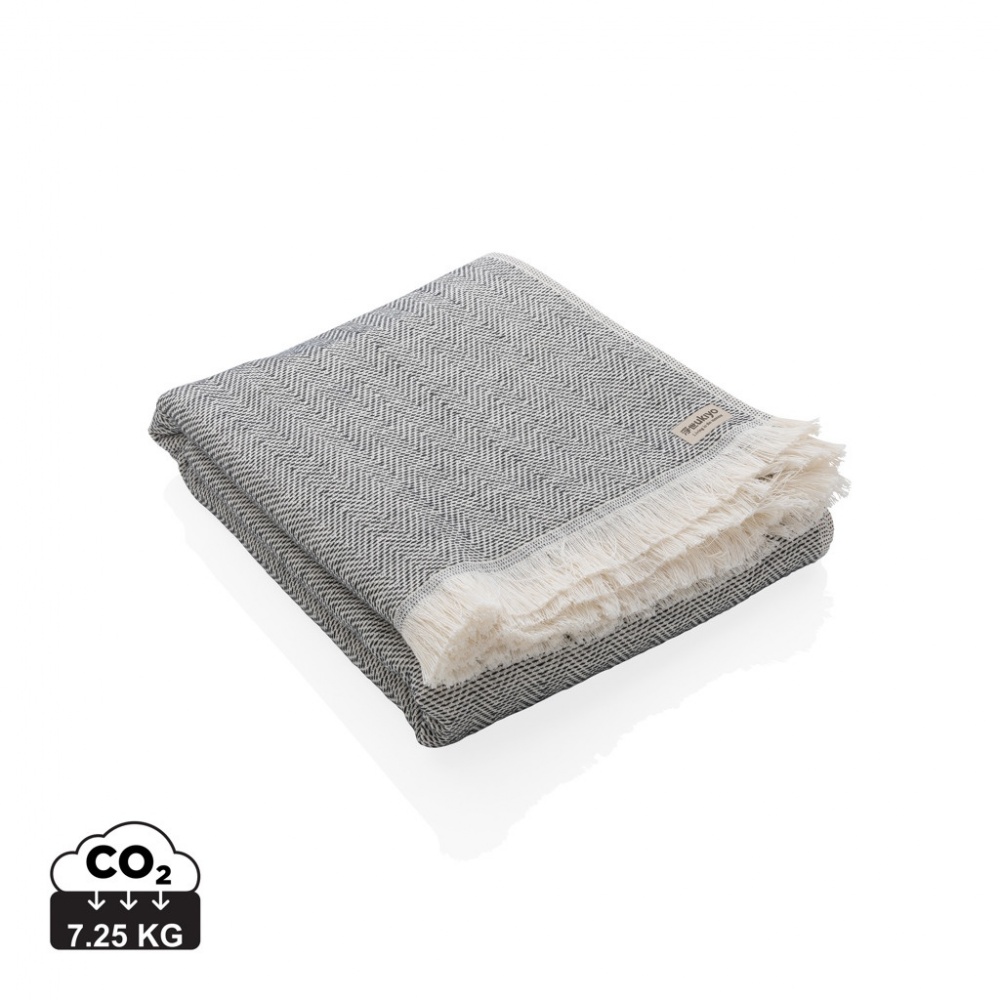 Logo trade promotional merchandise photo of: Ukiyo Hisako AWARE™ 4 Seasons towel/blanket 100x180