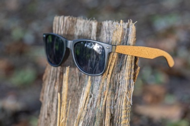 Logotrade corporate gift image of: GRS recycled PC plastic sunglasses with cork