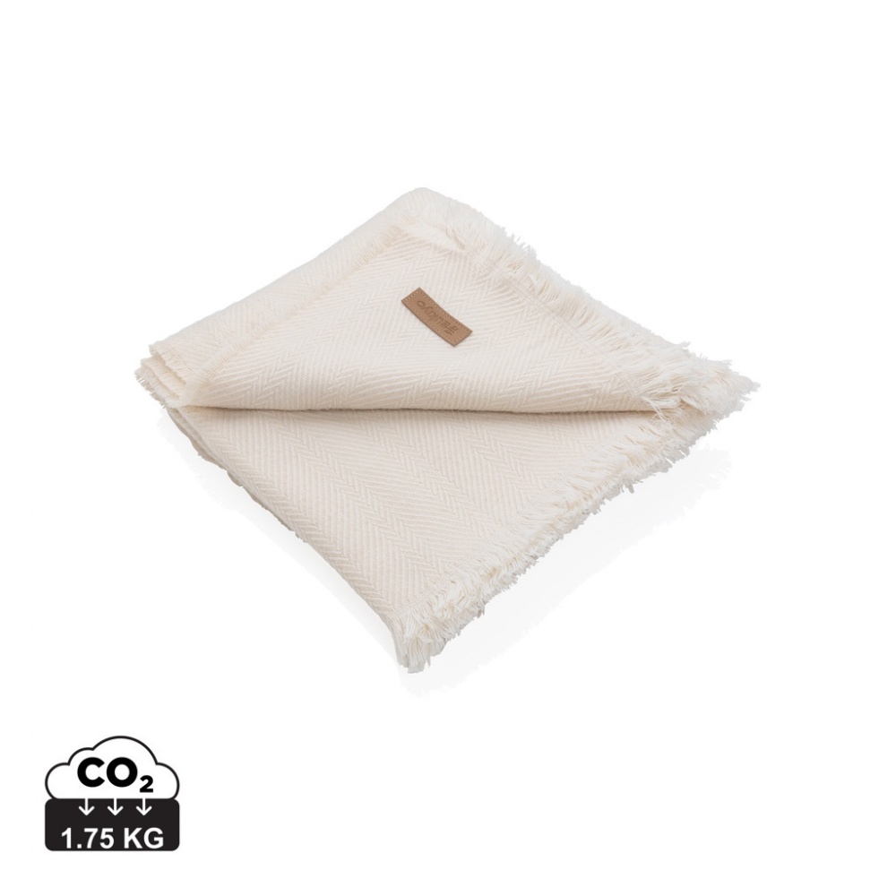 Logo trade promotional product photo of: Ukiyo Aware™ Polylana® woven blanket 130x150cm