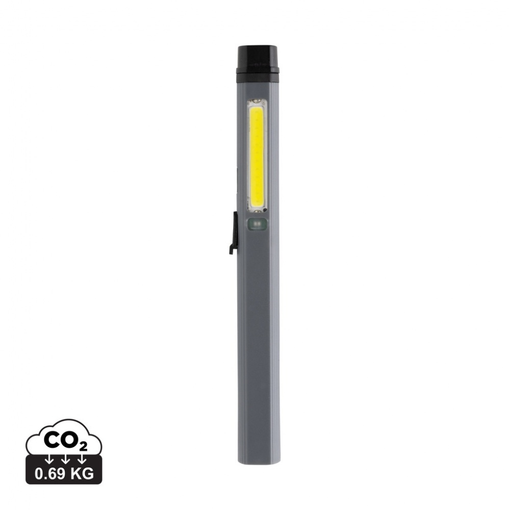Logo trade promotional item photo of: Gear X RCS recycled plastic USB rechargeable pen light